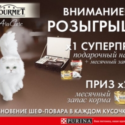 Запасы корма Gourmet для вашего питомца