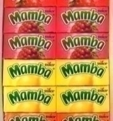 Упаковка жевательных конфет Mamba